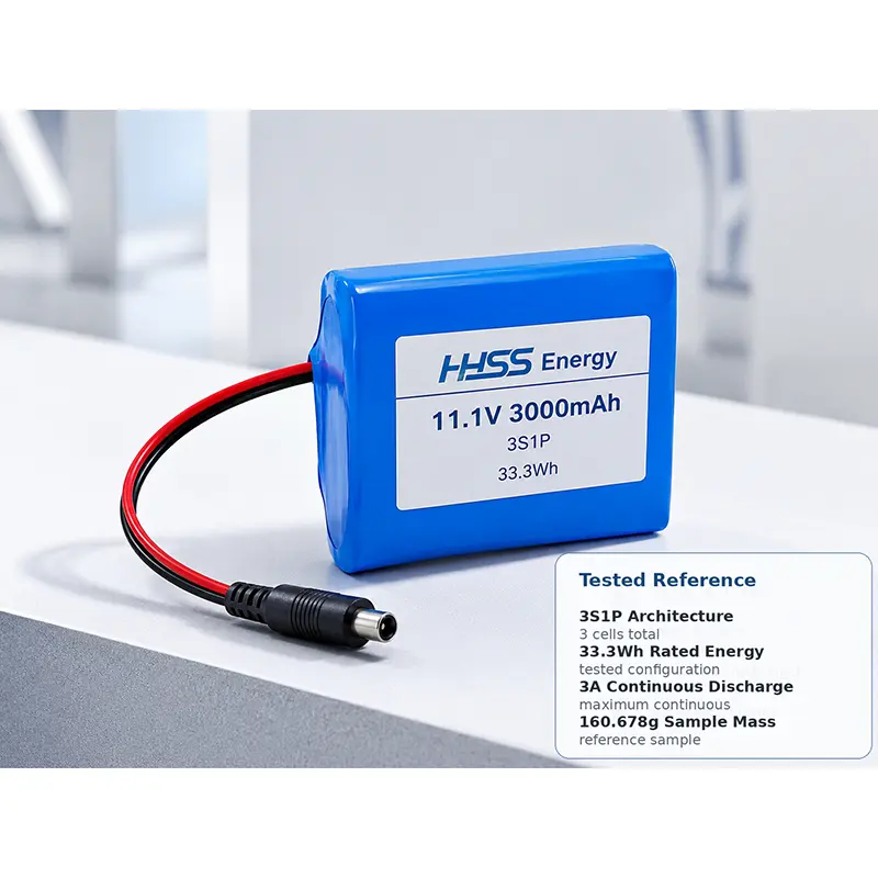 11,1 V 3000 mAh akkumulátor