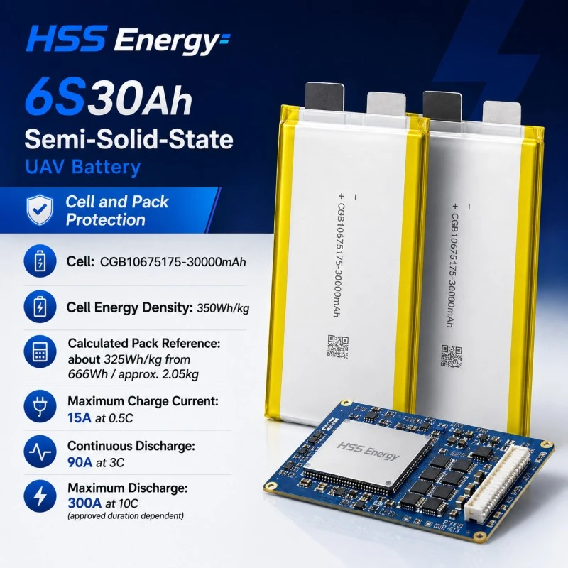 6S 30000mAh UAV akkumulátor