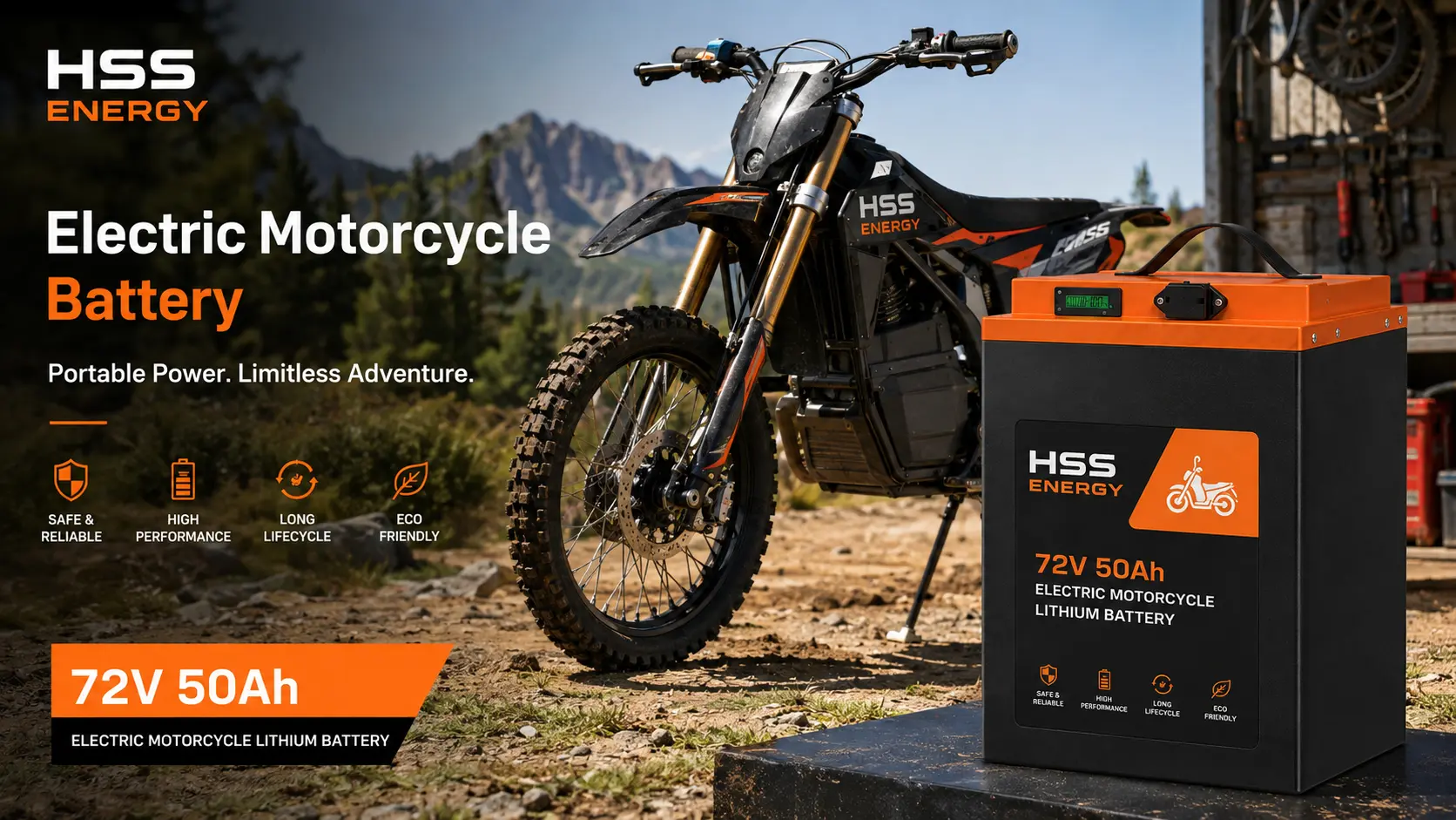 72V 50Ah Electric Motorcycle Lithium Battery